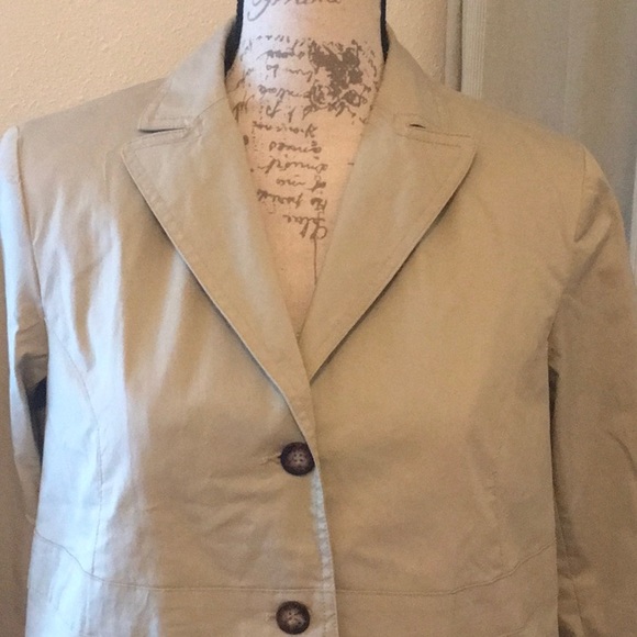Ventini Button Down Khaki Fully Lined Jacket - Picture 4 of 8